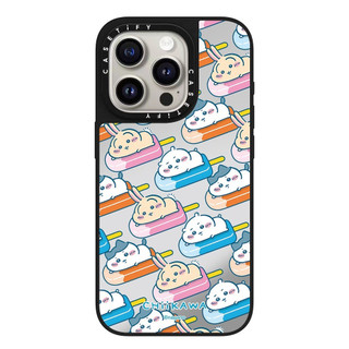 Ốp điện thoại cứng gương kem đầy màu sắc Chiikawa từ tính cho iPhone 17ProMax 16Plus 15 14 13 12 11 Vỏ chống sốc