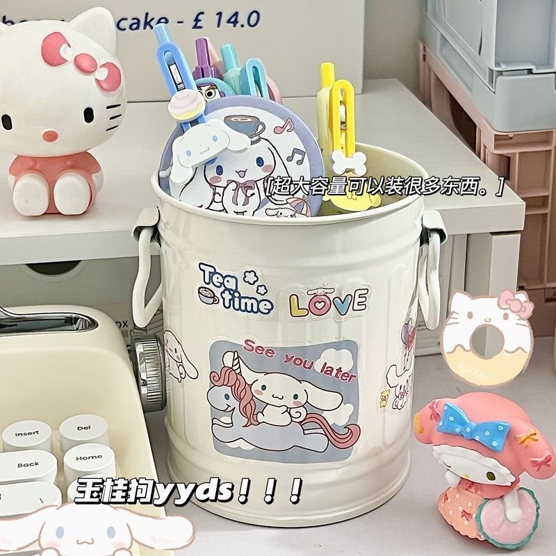Quế Chó Dung Tích Lớn Bút Cô Gái Lưu Trữ Dễ Thương Hello Kitty Nhựa Bảo Quản ins Đồ Lặt Lặt Lặt Lặt Lặt Sanrio Học Sinh