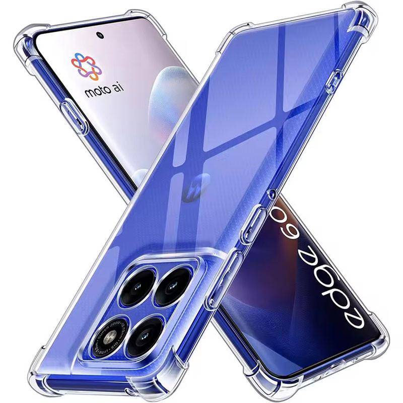 Ốp điện thoại trong suốt chống sốc thời trang cho Motorola Moto Edge X Plus 60 Stylus 50 40 30 Neo Fusion 20 Ultra Lite E32 E22 E22i E15 E14 E13 Pro 5G 4G 2025 2024