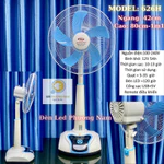 Giá Sỉ ONL - [HONJIANDA FL 626] Quạt sạc tích điện để bàn AC&DC có đèn LED & USB, Bảo hành 12 tháng, tiểu/trung/đại- Led — ảnh 2