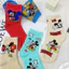 Tất ống giữa chuột Mickey hoạt hình dễ thương, tất cá tính và đa năng, thoáng khí