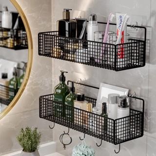 Kệ Đựng Đồ nhà tắm dán tường hình chữ nhật treo tường tiện lợi, kệ nhà tắm kệ thép sơn tĩnh điện cao cấp không rỉ