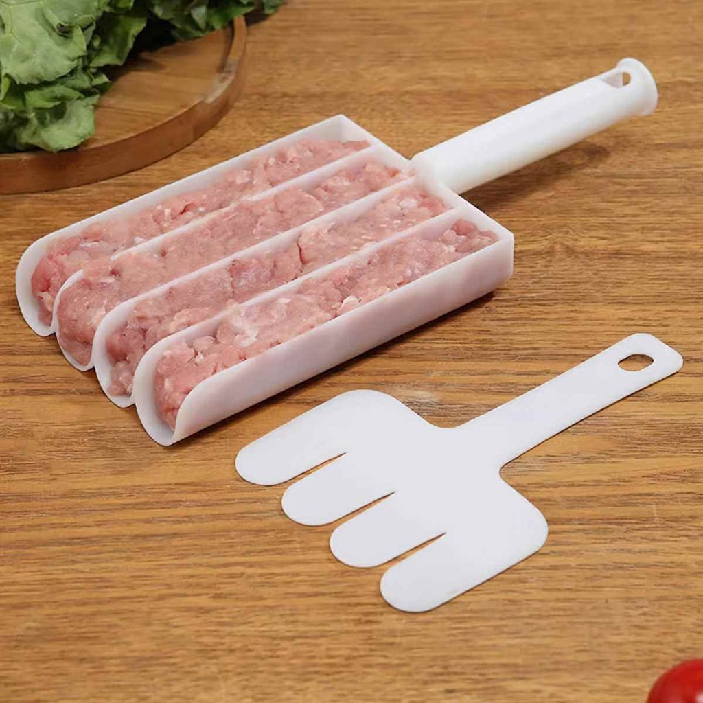 Khuôn Làm Thịt Viên 3 Ngăn Chống Dính Kèm Muỗng Chia Tiện Lợi