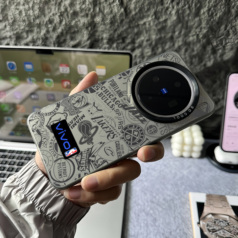 Dành Cho Vivo X300 Ultra X300 Pro X200 Ultra X200 Pro Mini X100S Pro Đội Bóng Rổ Logo Vỏ Điện Thoại Cho Vivo X200S X100s X100 Pro X90 X80 X70 Vỏ Vivo Chống Sốc