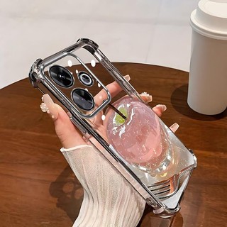 Thích hợp cho Redmi 13 Vỏ điện thoại Chất liệu pha lê Apple Thiết kế mới Đơn giản Vỏ điện thoại TPU trong suốt Giá cả phải chăng Chống sốc Chống trượt Chống vân tay bền