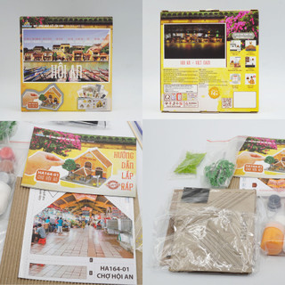 Mô hình gỗ tự lắp ráp DIY- Thế Giới Tí Hon- CHỢ HỘI AN-MÃ SP HA164-01 ( Sản phẩm chưa kèm keo)