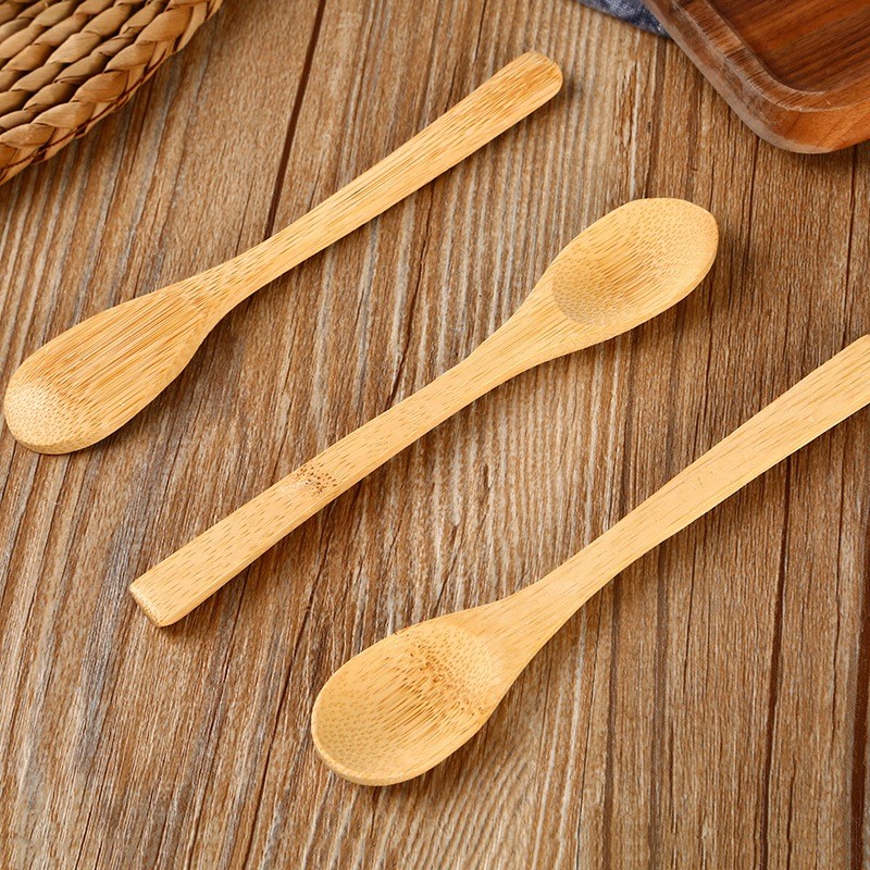 Thìa Gỗ Tre Múc Trà Matcha, Dụng Cụ Xúc Trà, Muỗng Thìa Xúc Trà