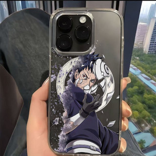 Ốp điện thoại Sasuke Naruto Obito Naruto cho iPhone16 15 14 11 13 12 X XS Pro Max XR Mini Xr 7 8 Plus Vỏ bảo vệ từ tính chống sốc trong suốt không màu vàng