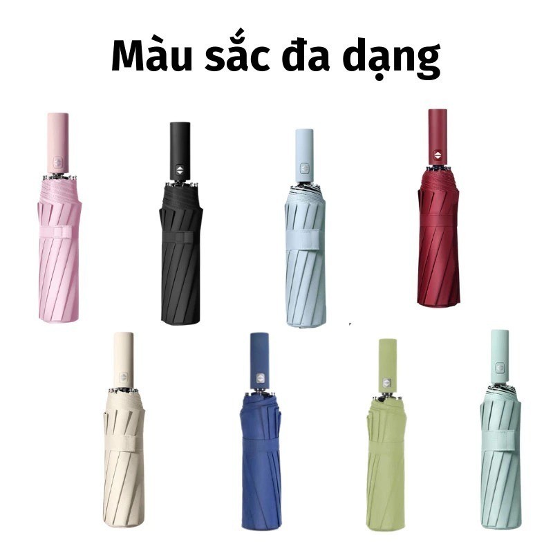 Ô Dù Che Mưa Ô Đi Nắng Gấp Gọn TỰ ĐỘNG 2 Chiều, Dù Chống Nắng Cầm Tay 3 Lớp Chống Tia UV