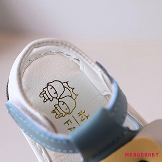 MG-Baby Girls Boy Squeaky Sandals Mùa Hè Voi Dễ Thương Chống Trơn Trượt Ngón Chân Đế Mềm Giày Đi Bộ Cho Bé Tập Đi