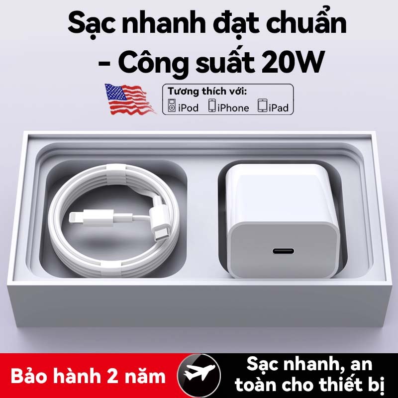 Bộ Củ Cáp Sạc Nhanh   sạc ổn định an toàn cho điện thoại, Phụ Kiện Sạc Điện Thoại Phone sacnhanh 20w