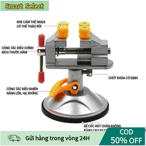 【COD】Ê Tô Mini Đế Hít Đa Năng Xoay 360 – Kẹp Chắc, Nhỏ Gọn, Dùng Chế Tác, Gia Công, Sửa Chữa, Làm Đồ Thủ Công