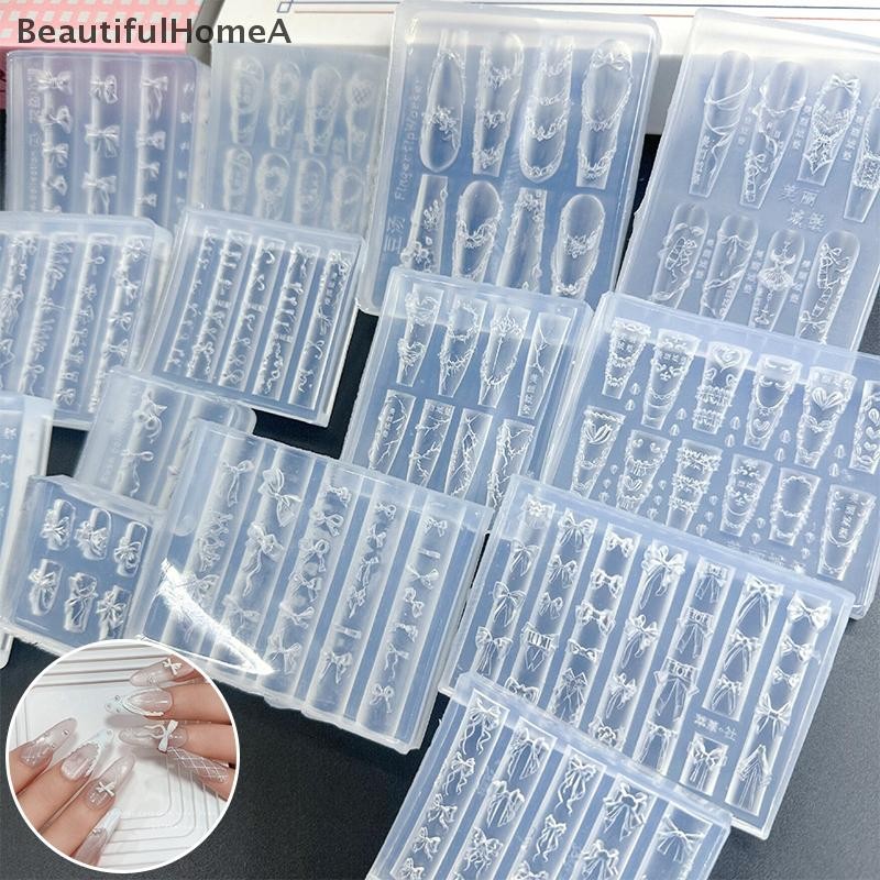 BeautifulHomeA Bánh Kem Váy Nơ Ruy Băng 3D Acrylic Khuôn Trang Trí Móng Tay Nghệ Thuật DIY Thiết Kế Silicon Móng Tay Nghệ Thuật Khuôn Mẫu Cho Móng Tay Quyến Rũ VN
