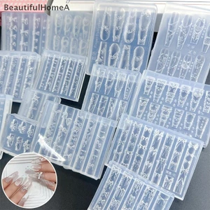 BeautifulHomeA Bánh Kem Váy Nơ Ruy Băng 3D Acrylic Khuôn Trang Trí Móng Tay Nghệ Thuật DIY Thiết Kế Silicon Móng Tay Nghệ Thuật Khuôn Mẫu Cho Móng Tay Quyến Rũ VN