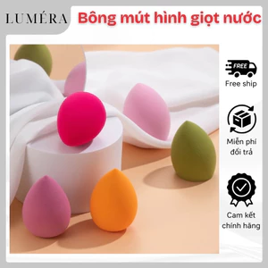 Bông Mút Trang Điểm Tán Kem Nền Che Khuyết Mềm Mại Tiện Dụng Hình Giọt Nước Dễ Vệ Sinh