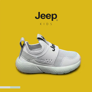 JEEP Giày chạy bộ thể thao trẻ em lưới nhẹ thoáng khí, phù hợp mùa xuân hè 2025, phong cách mới.