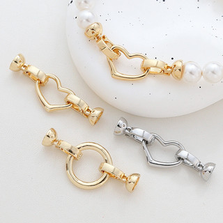 Vòng cổ mạ vàng thật 18K đính hạt và ngọc trai, phụ kiện thời trang đa năng