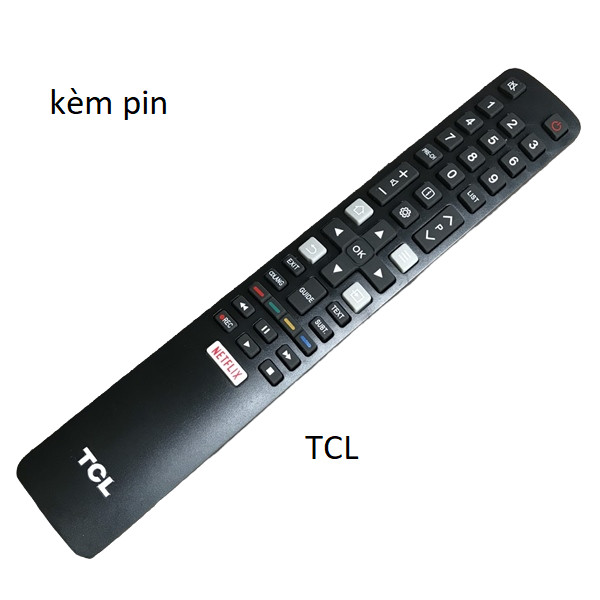 tay điều khiển remote từ xa tivi TCL dài dẹt hàng tốt-kèm pin-tay đầu bấm tivi TCL dài dẹt hàng tốt