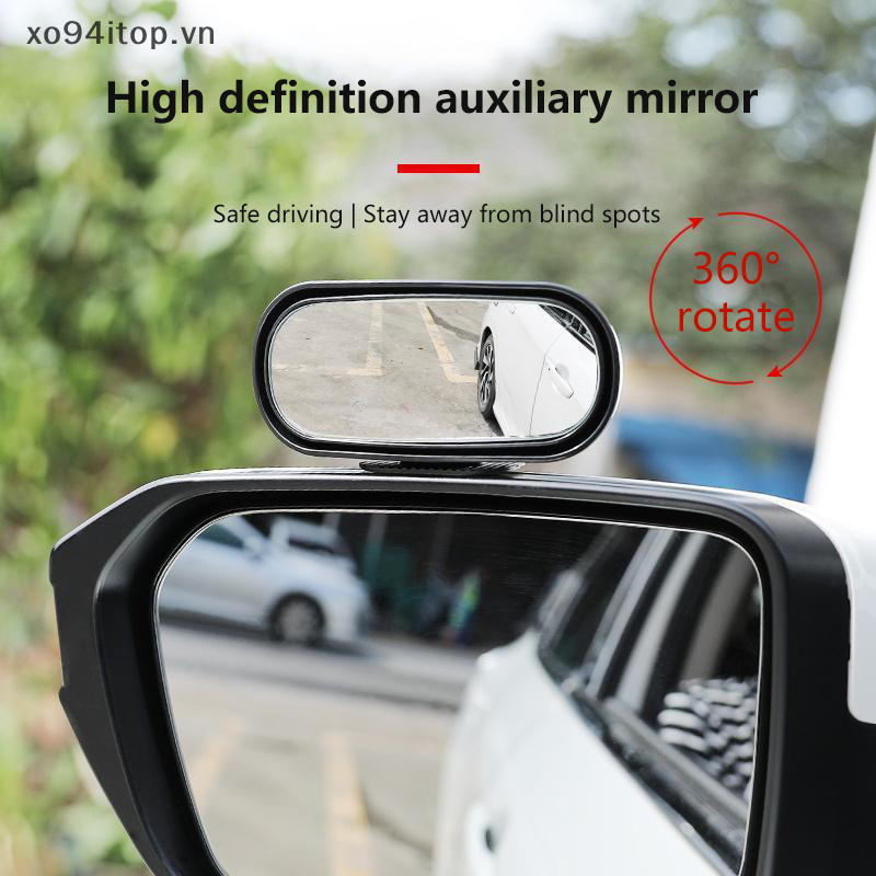 Xoitop 1 Gương Ô Tô Phụ Trợ Gương Chiếu Hậu Góc Rộng Bên Gương Phía Sau Ngược Điểm Mù 360° Phụ kiện ô tô đa năng có thể điều chỉnh VN