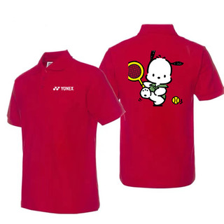 Bộ đồ cầu lông Yonex ngắn tay khô nhanh áo thể thao polo có cổ áo cho nam và nữ, áo thun nửa tay