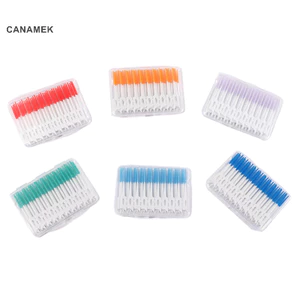 Canaanek 120 Cái / hộp Dụng Cụ Chăm Sóc Răng Miệng Silicon Siêu Mềm Bàn Chải kẽ Răng Bàn Chải Làm Sạch Răng Bụi Tăm CSF