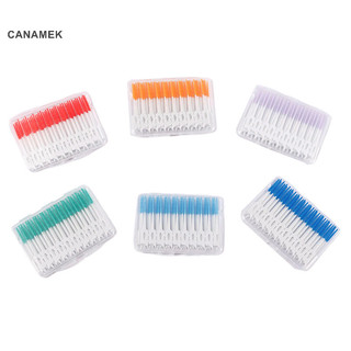 Canaanek 120 Cái / hộp Dụng Cụ Chăm Sóc Răng Miệng Silicon Siêu Mềm Bàn Chải kẽ Răng Bàn Chải Làm Sạch Răng Bụi Tăm CSF