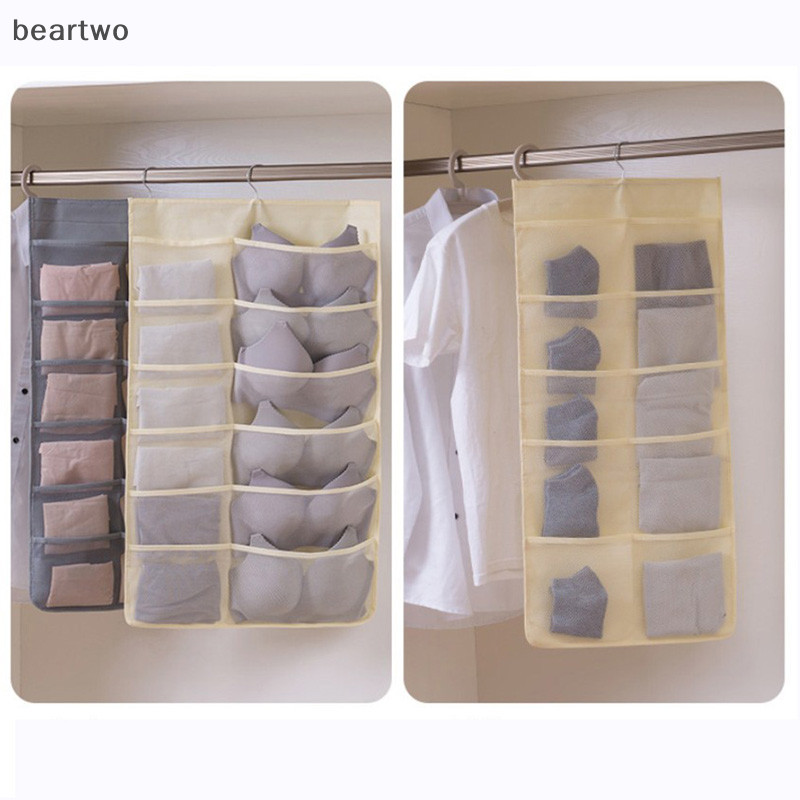 < Beartwo > Túi đựng đồ hai mặt gấp áo ngực treo quần áo Móc treo đẹp