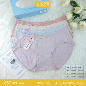 Quần lót nữ MB i859 cotton kháng khuẩn cao cấp cạp vừa 4 màu đủ size [CHÍNH HÃNG]