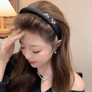 Băng Đô Đen Phong Cách Mới Rộng Viền Cao Cấp Rửa Mặt Influencer Băng Đô Nữ Phụ Kiện Tóc
