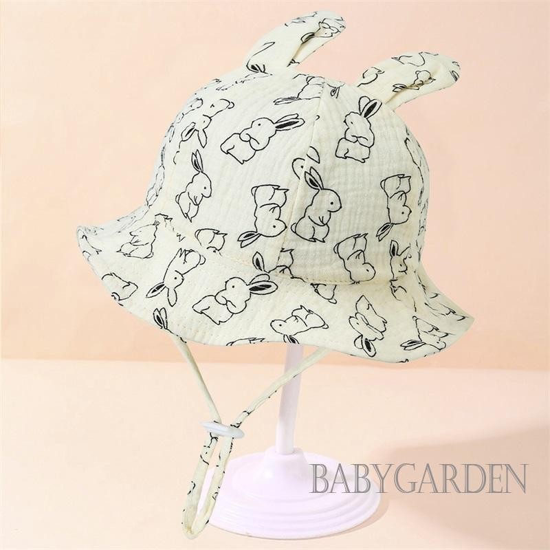 Mũ ngư dân xinh xắn BAGA cho bé gái 0-12 tháng tuổi Mũ lưu vực in hoa / động vật cho mùa xuân hè