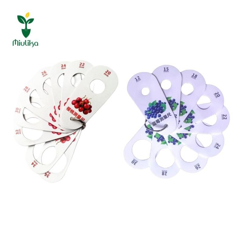 Thước đo trái cây, Dụng cụ đo đường kính trái cây di động, việt quất
