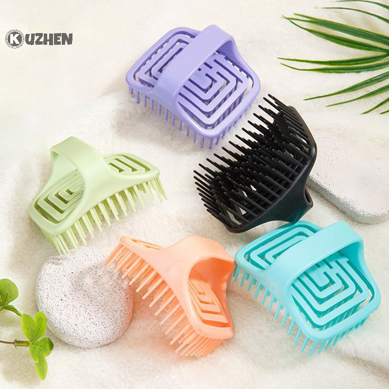 Kuzhen Dầu Gội Da Đầu Máy Mát Xa Tóc Dầu Gội Massage Lược Tắm Massage Bàn Chải Da Đầu Massage Tóc Tắm Bàn Chải Lược Chăm Sóc Dụng Cụ HOT
