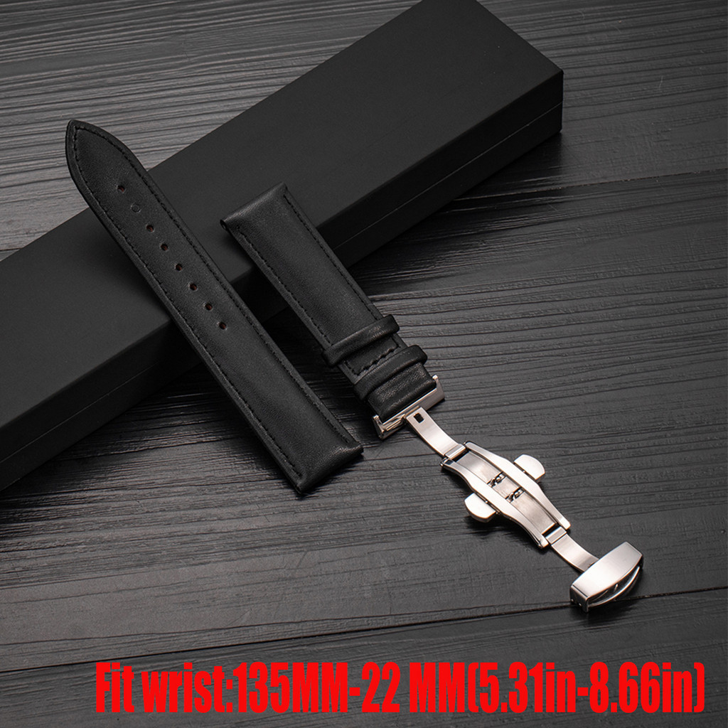 Dây đeo đồng hồ bằng da 20mm 22mm cho Samsung Galaxy Watch 4 5 6 40mm / 44mm / Active 2 Dây đeo cổ tay thay thế cho Huawei Watch GT 3 Pro 43mm cho Amazfit GTS 2 / 3 / 4