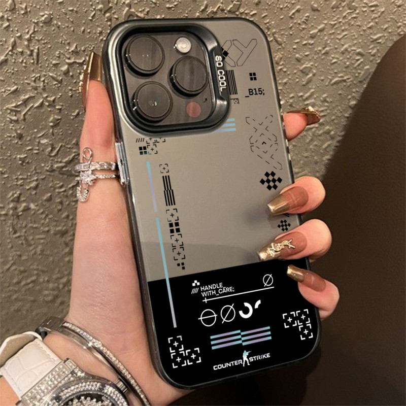 Ốp Lưng Cho Xiaomi Poco X7 F6 F5 X5 X6 M6 Pro 4G Mi 14T 14 13 12 12T 13T Pro Mi 11 Lite 5G NE Trò Chơi Thời Trang CS Clear GO Sang Trọng IMD Kim Loại Cứng Chống Sốc