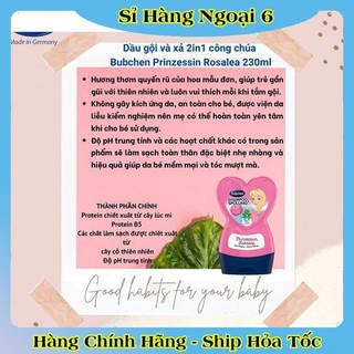 [auth] [ Nội địa Đức Đủ Bill] Dầu gội xả Bubchen 2in1 hình trái tim cho bé từ 1 tuổi chai 230ml [Hot]