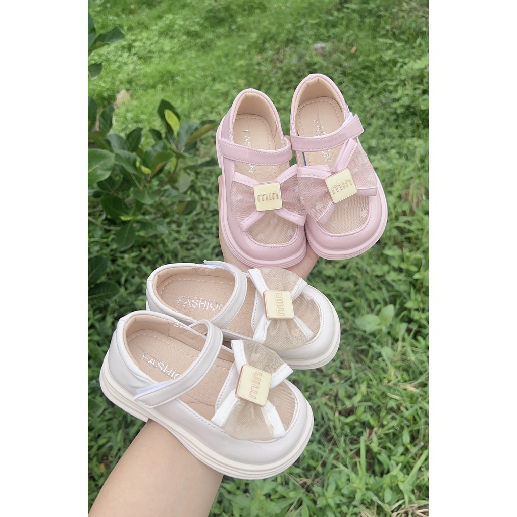 giày búp bê bé gái giày bệt cho bé lưới mùa hè 4 mùa nơ MIU nhỏ xinh xắn kiều dáng hàn quốc êm chân XD03
