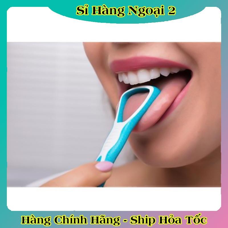 Cây cạo lưỡi, vệ sinh lưỡi Dontodent bằng nhựa, cao cấp, cho người lớn của Đức - Đủ Bill
