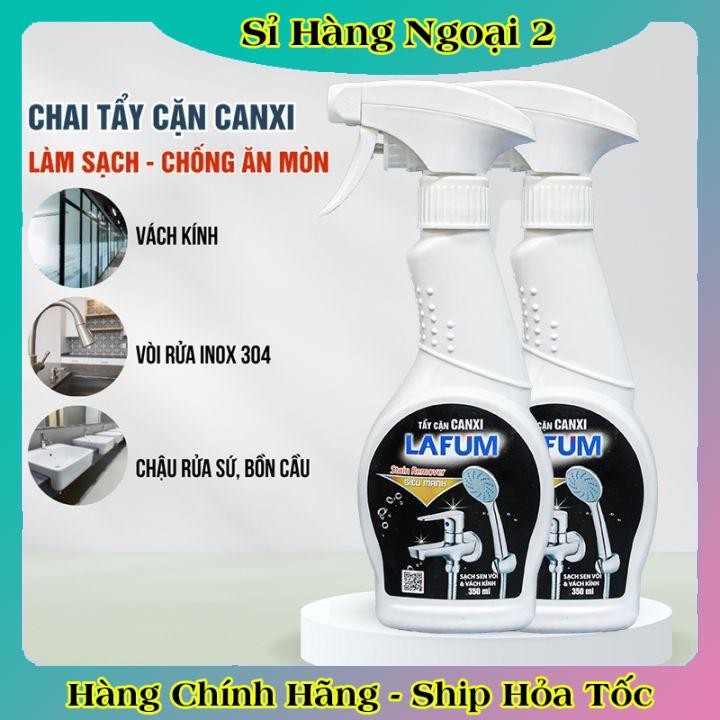 Chai Xịt Tẩy Cặn Canxi LAFUM Chống Ăn Mòn Inox Vệ Sinh Vòi Rửa, Vòi Sen, Vách Kính - HÃNG LAFUM