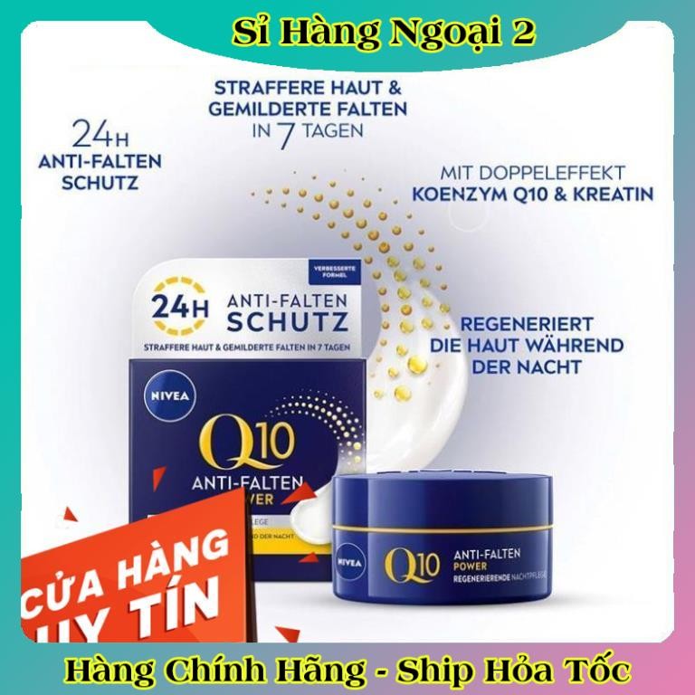 [auth] [Mẫu mới] Kem dưỡng da mặt Nivea Q10 của Đức giúp chống lão hóa,chống nhăn, sáng da - Nội địa Đức Đủ Bill [Hot]