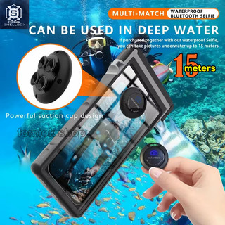 [Shellbox] ốp lưng chống nước 2026 New Universal 7 inch 15M Bluetooth Diving Waterproof Housing Photo Video Taking Underwater Cover Case for iPhone Samsung Other All Smartphone