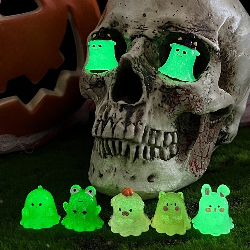 [Đặc sắc] Đồ trang trí dạ quang Halloween - Trang trí nội thất phong cảnh vi mô - Đạo cụ khí quyển lễ hội ma - Tượng nhựa phát sáng - Trang trí xe hơi bằng nhựa hoạt hình