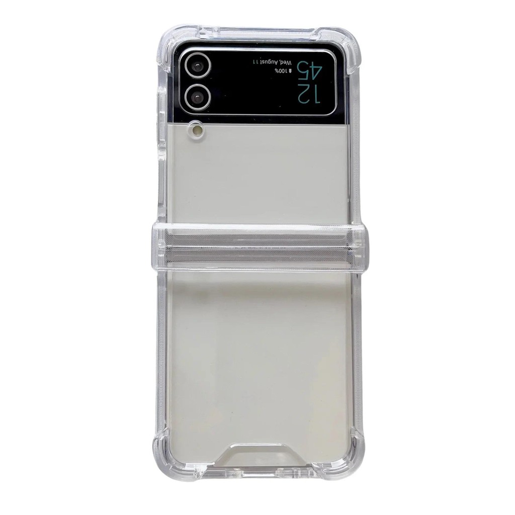 Bản Lề Bảo Vệ Ốp Lưng Điện Thoại Samsung Galaxy Z Flip 6 5 4 3 Flip6 Flip5 Flip4 Flip3 Nhựa Cứng Trong Suốt Trong Suốt