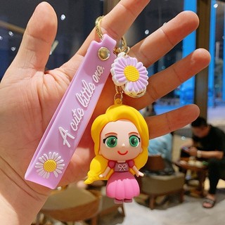 Móc Chìa Khóa Mặt Dây Hoạt Hình Frozen Elsa Công Chúa, Melody, Purin Dễ Thương