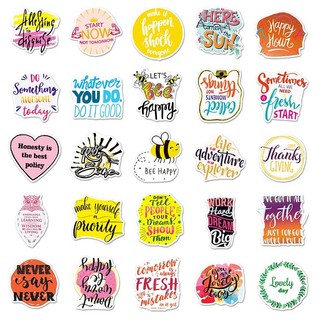 100 Chiếc Động Lực Cụm Từ Miếng Dán Truyền Cảm Hứng Trích Dẫn Graffiti Laptop DIY Miếng Dán Chống Thấm Nước