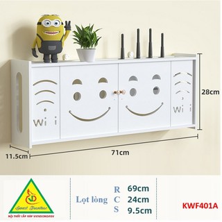 Kệ wifi treo trường KWF401 nhựa PVC - VĐ Smart Furrniture NỘI THẤT LẮP RÁP VIENDONGADV