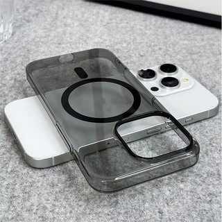 [Jlk] Ốp lưng trong suốt siêu mỏng nguyên bản cho iPhone 15 14 13 12 11 16 Pro Max Sạc không dây từ tính Vỏ PC trong suốt
