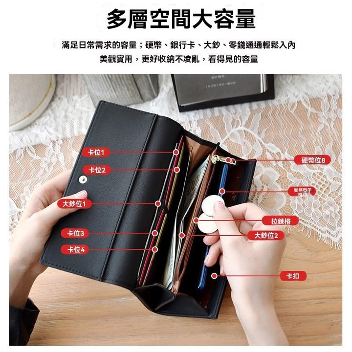 Women's Korean-Style Long Wallet – for School – 3