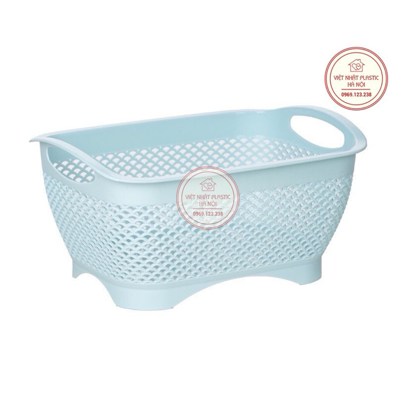 Rổ nhựa VIỆT NHẬT cao cấp có đế màu pastel 3301 ,3302 mẫu mới