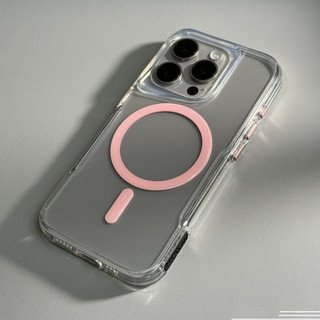 Ốp lưng cứng acrylic trong suốt dày 16 pro max mới Màu cam tương thích cho iPhone 11 12 pro max 13 14 15 pro max Ốp từ tính trong suốt
