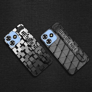 Ốp Điện Thoại Bền Màu Trơn Cho ZTE Blade A73 4G / V50 Smart / V50 Design 4G / Axon50Lite Dây Đeo Tay Trưởng Thành Chống Va Đập